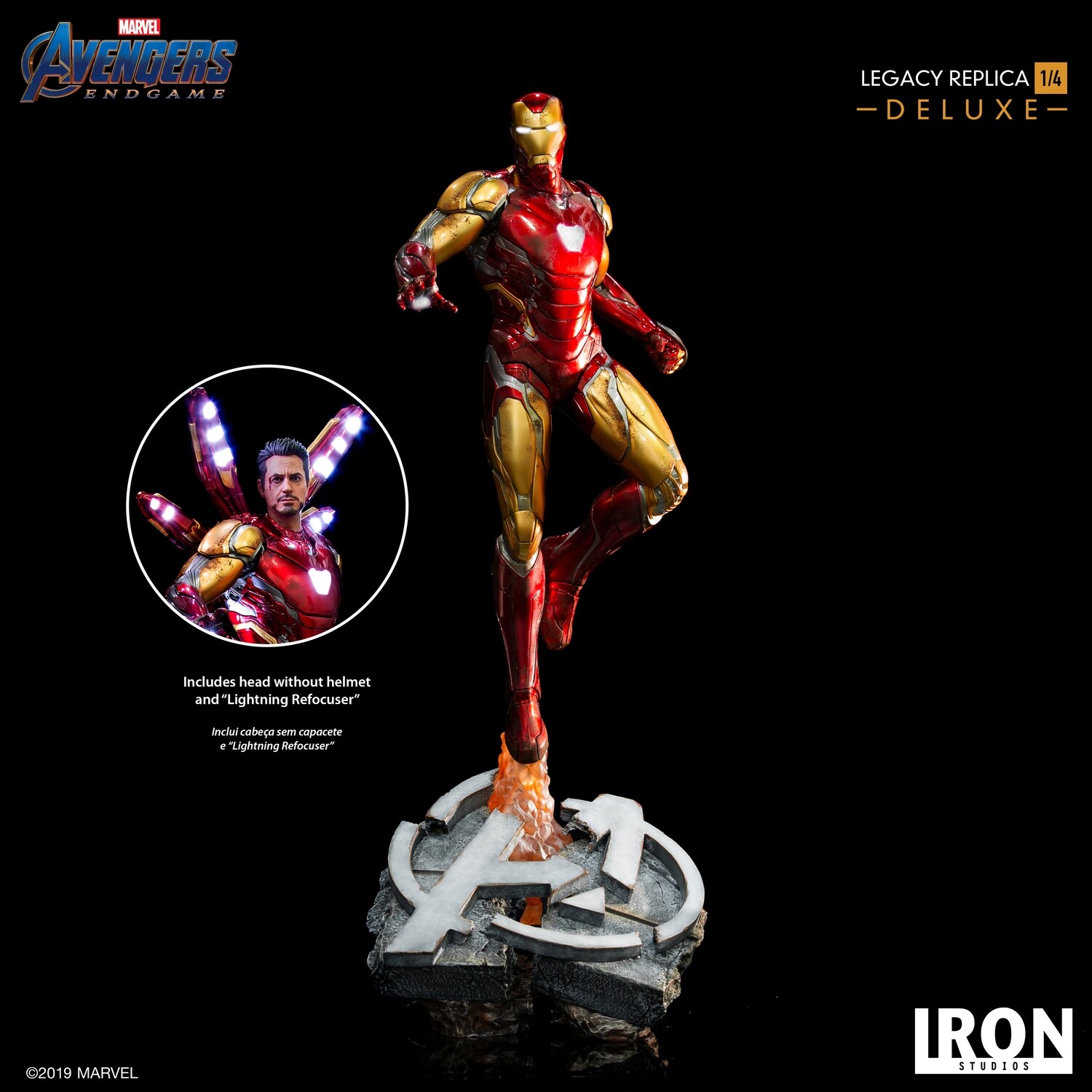 Iron Studios Iron Man Mark LXXXV DELUXE Legacy Replica 1/4 - Avengers:Endgame
