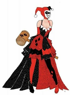 Enesco DCCOM Couture de Force Harley Quinn