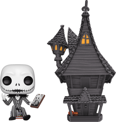 Funko The Nightmare Before Christmas - Jack Skellington with Jack&#39;s House Pop! Town Vinyl Figure
