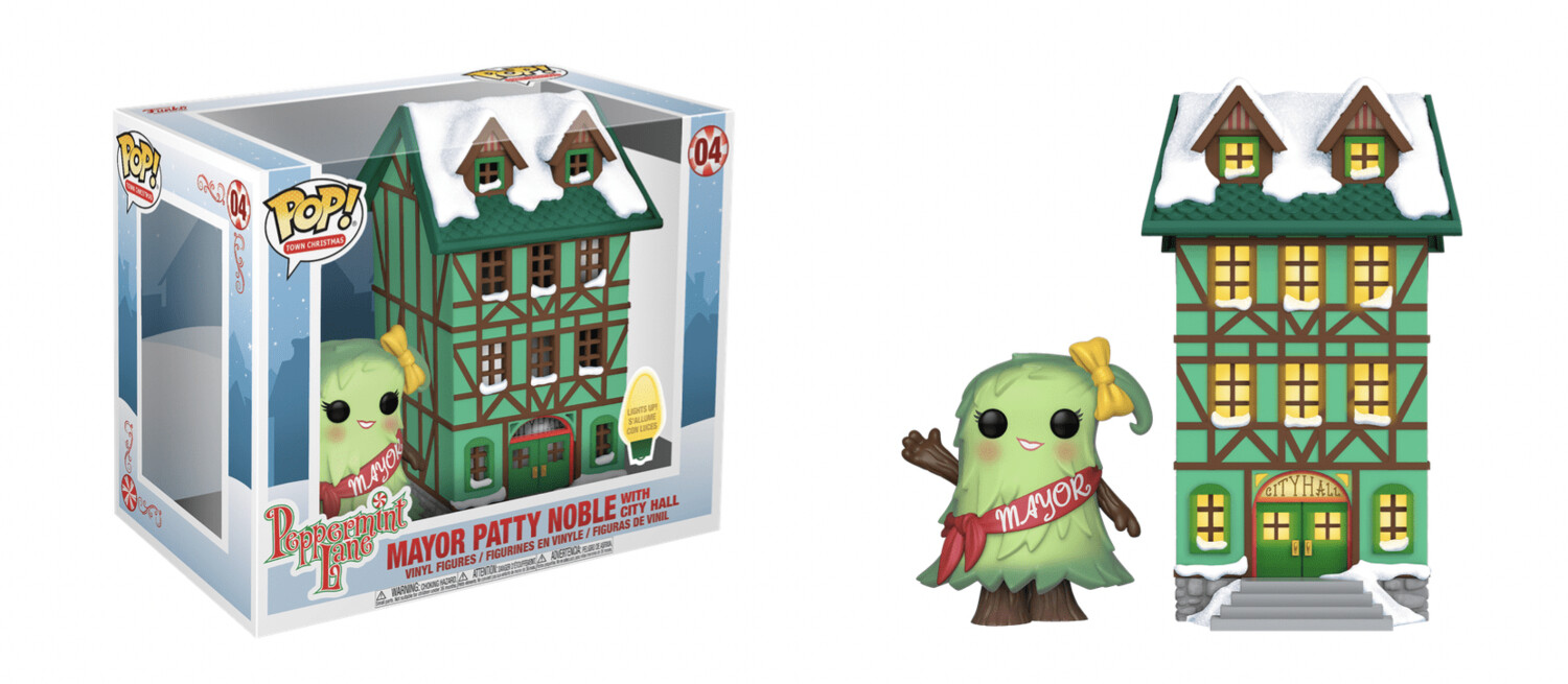 Funko Peppermint Lane Town Hall with Mayor Patty Noble Pop! Town