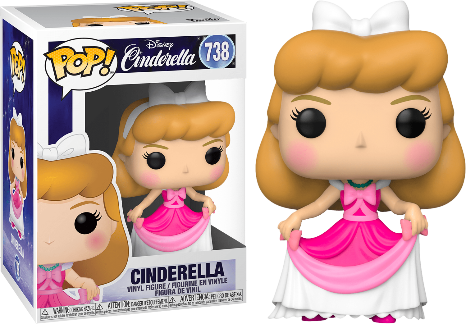 Funko Cinderella - Cinderella in Pink Dress Pop! Vinyl Figure