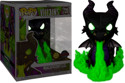 Funko Sleeping Beauty - Maleficent Dragon Glow in the Dark 6" Super Sized Pop! Vinyl Figure