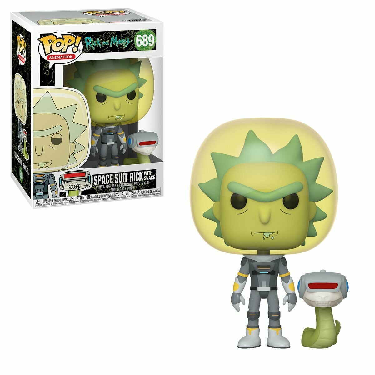 Funko Rick and Morty Space Suit Rick With Snake Pop! Vinyl Figure