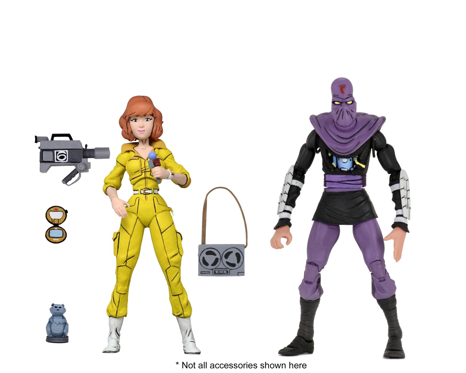 Neca TMNT - 7&quot; Scale Action Figures - Cartoon Series 3 April O&#39;Neil and Foot 2-pack