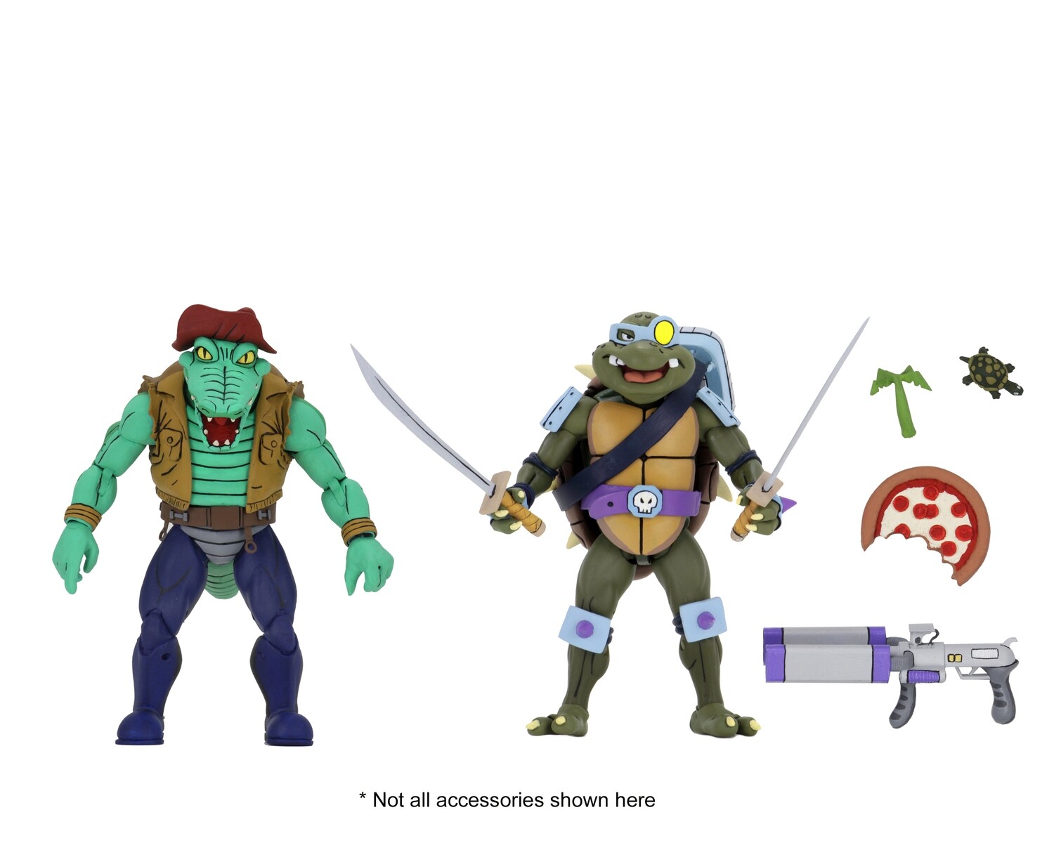 Neca TMNT - 7" Scale Action Figures - Cartoon Series 3 Leather Head and Slash 2-pack