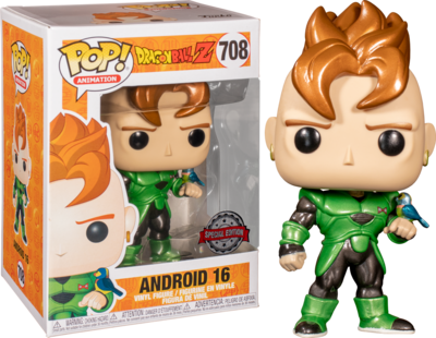 Funko Dragon Ball Z - Android 16 Metallic Exclusive Pop! Vinyl Figure