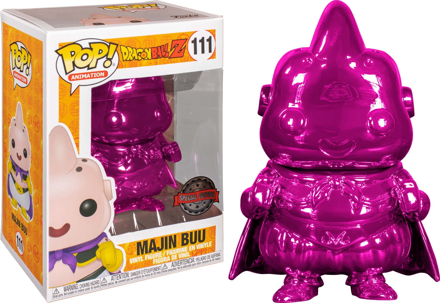 Funko Dragon Ball Z - Majin Buu Pink Chrome Pop! Vinyl Figure