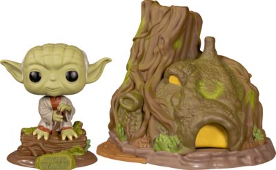Funko Star Wars Episode V: The Empire Strikes Back - Dagobah Yoda with Hut Pop! Town Vinyl Figure