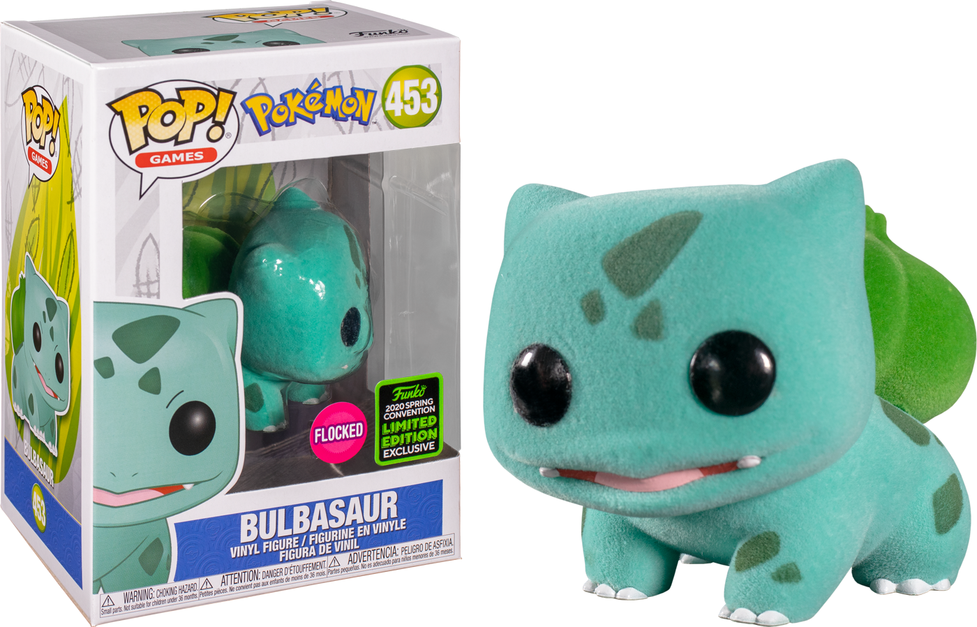 funko bulbasaur flocked