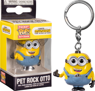 Funko Minions 2: The Rise of Gru - Pet Rock Otto Pocket Pop! Vinyl Keychain