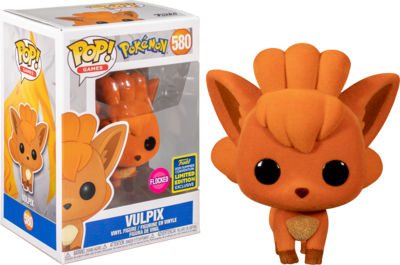 Funko Pokemon - Vulpix Flocked Pop! Vinyl Figure (2020 Summer Convention Exclusive)