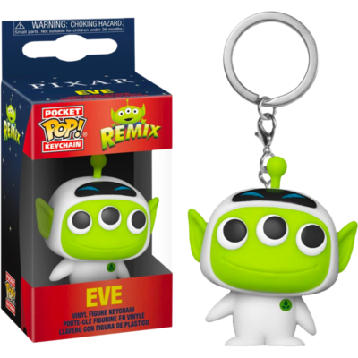 Funko Disney: Pixar Alien Remix as Eve Pop Keychain