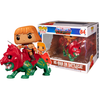 Masters of the Universe - He-man on Battle Cat Pop! Rides Vinyl Figure