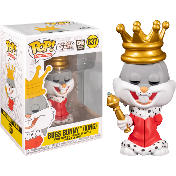 Funko Looney Tunes - King Bugs Bunny 80th Anniversary Exclusive Pop! Vinyl Figure