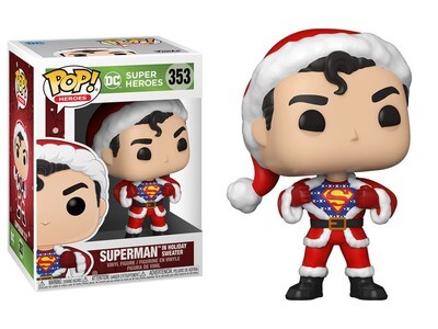 Funko Superman - Superman Sweater Holiday Pop! Vinyl Figure