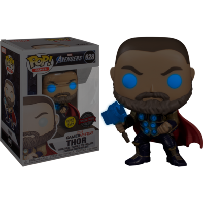 Funko Marvel&#39;s Avengers Game Thor Glow in the Dark Exclusive Vinyl Figure