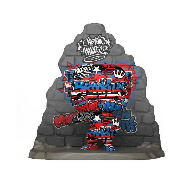 Funko Pop! Marvel Captain America Street Art Exclusive Vinyl Figure
