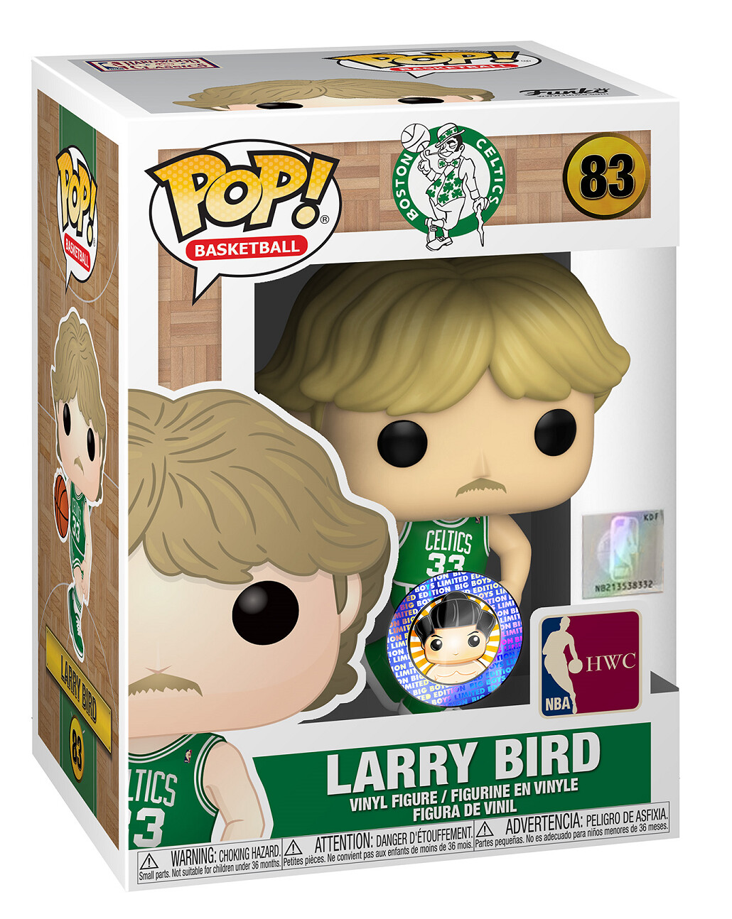 Funko NBA - Boston Celtics Larry Bird Away Uniform Big Boys Exclusive Pop! Vinyl Figure