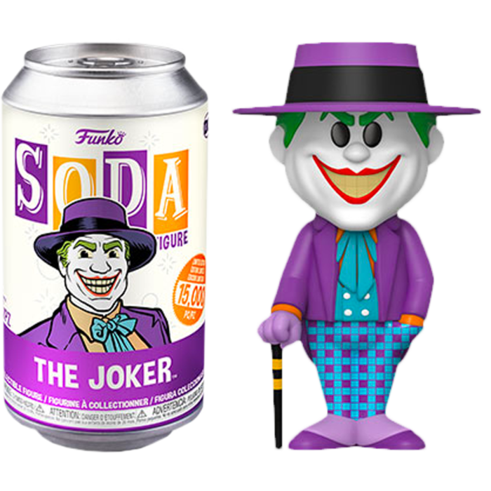 Funko Batman 1989 - The Joker Vinyl Soda Figure in Collector Can