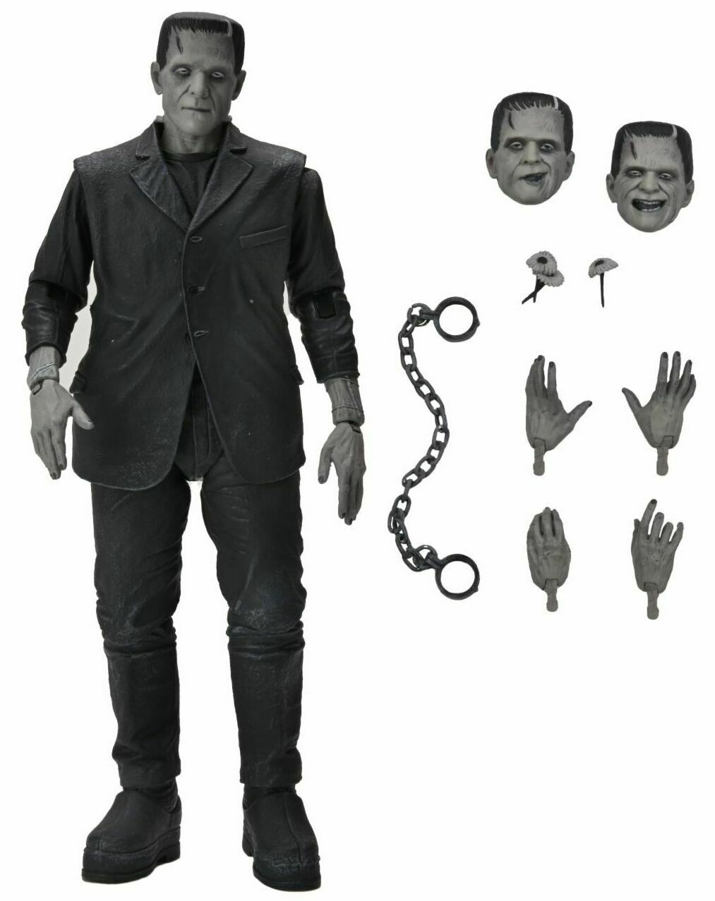 Neca Universal Monsters - 7" Scale Action Figure - Ultimate Frankenstein's Monster (Black & White)