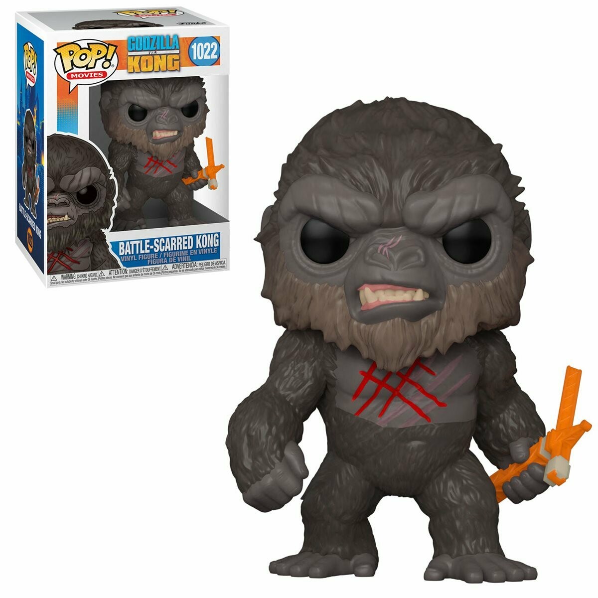 PRE-ORDER Godzilla vs. Kong Battle Scarred Kong Pop! Vinyl Figure