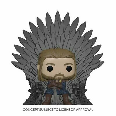 PRE-ORDER Funko Game of Thrones Ned Stark on Throne Deluxe Pop! Vinyl Figure