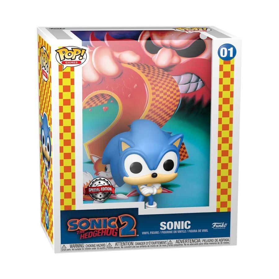 PRE-ORDER Funko Sonic the Hedgehog - Sonic 2 Exclusive Pop! Game Cover - SE Sticker