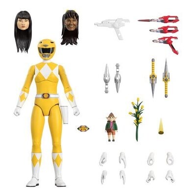 PRE-ORDER Super7 Power Rangers Ultimates Mighty Morphin Yellow Ranger 7 Inch Action Figure