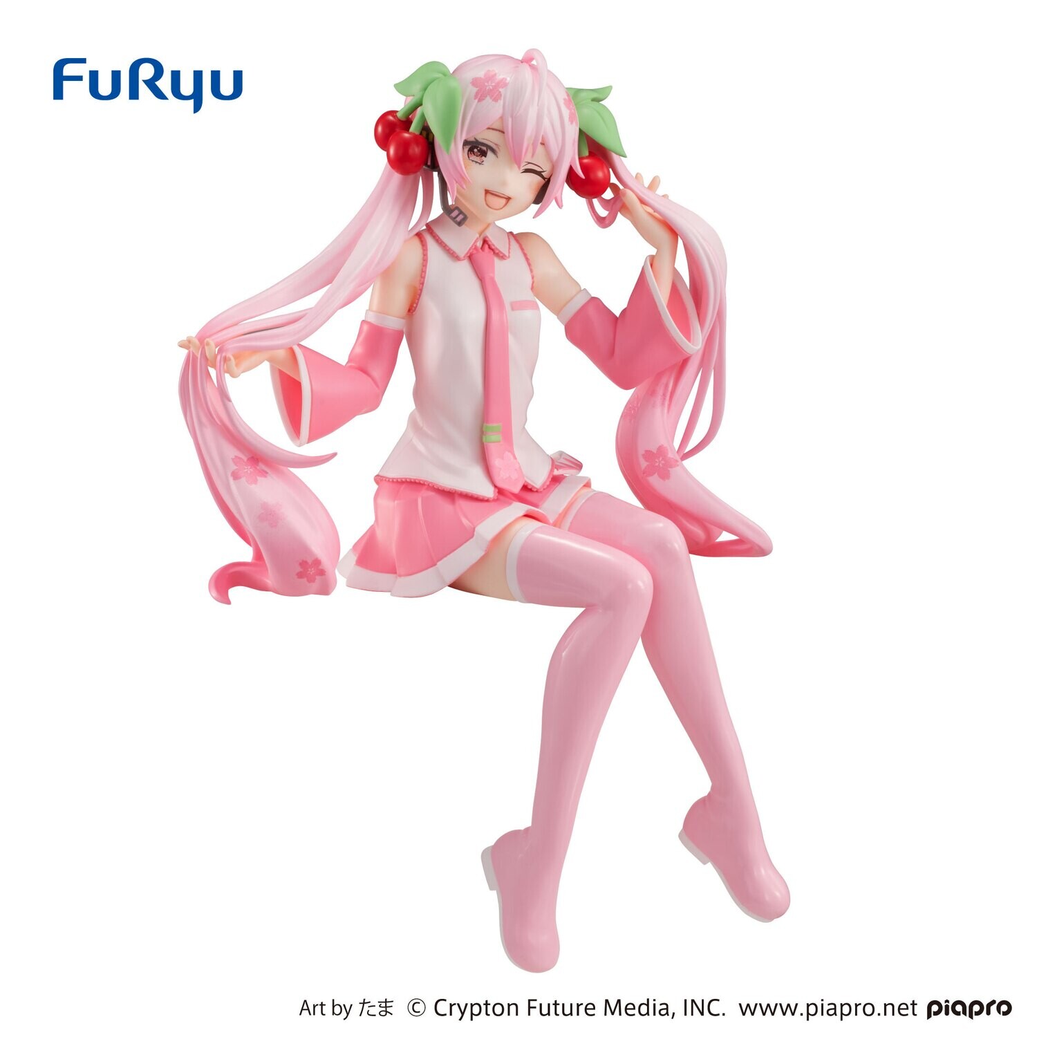 PRE-ORDER Good Smile Hatsune Miku @Noodle Stopper Figure-Sakura Miku Wink ver.-