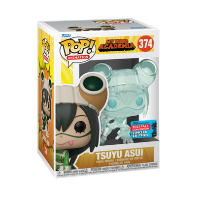 Funko My Hero Academia - Clear Tsuyu Asui Fall Convention 2021 Exclusive Pop! Vinyl Figure