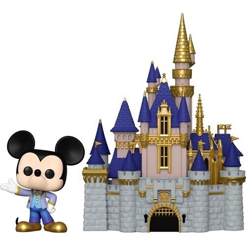 PRE-ORDER Walt Disney World 50th Anniversary Castle with Mickey Pop! Vinyl Town