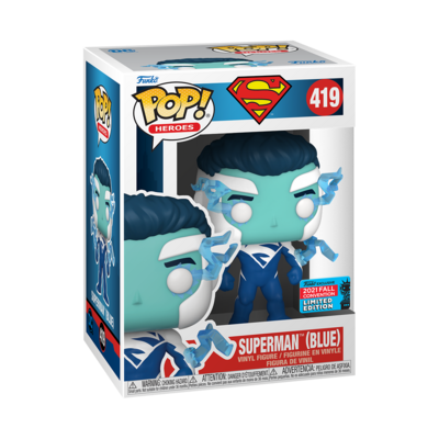 Funko DC Comics - Superman Blue Winter Convention 2021 Exclusive Pop! Vinyl Figure