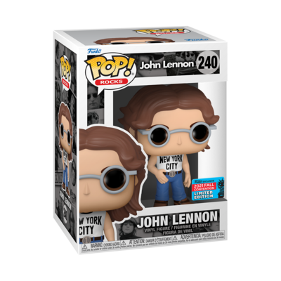 Funko John Lennon NYC Shirt Winter Convention 2021 Exclusive Pop! Vinyl Figure