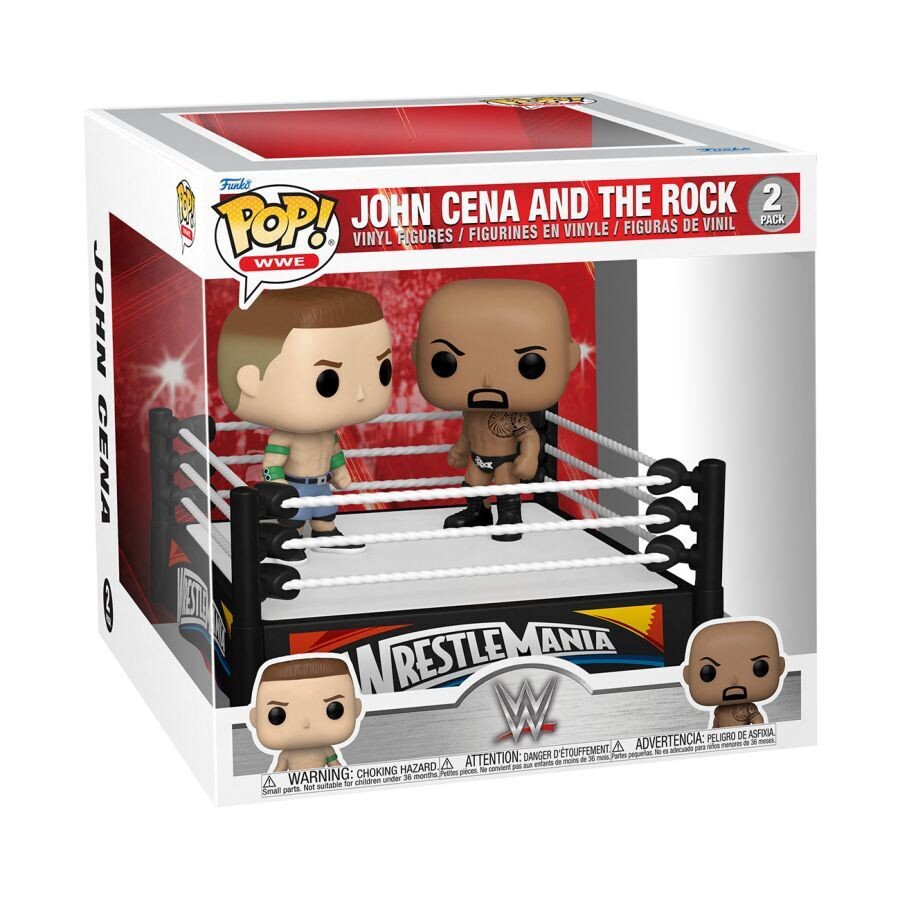 PRE-ORDER Funko WWE - John Cena vs The Rock 2012 Moments Pop! Vinyl Figures