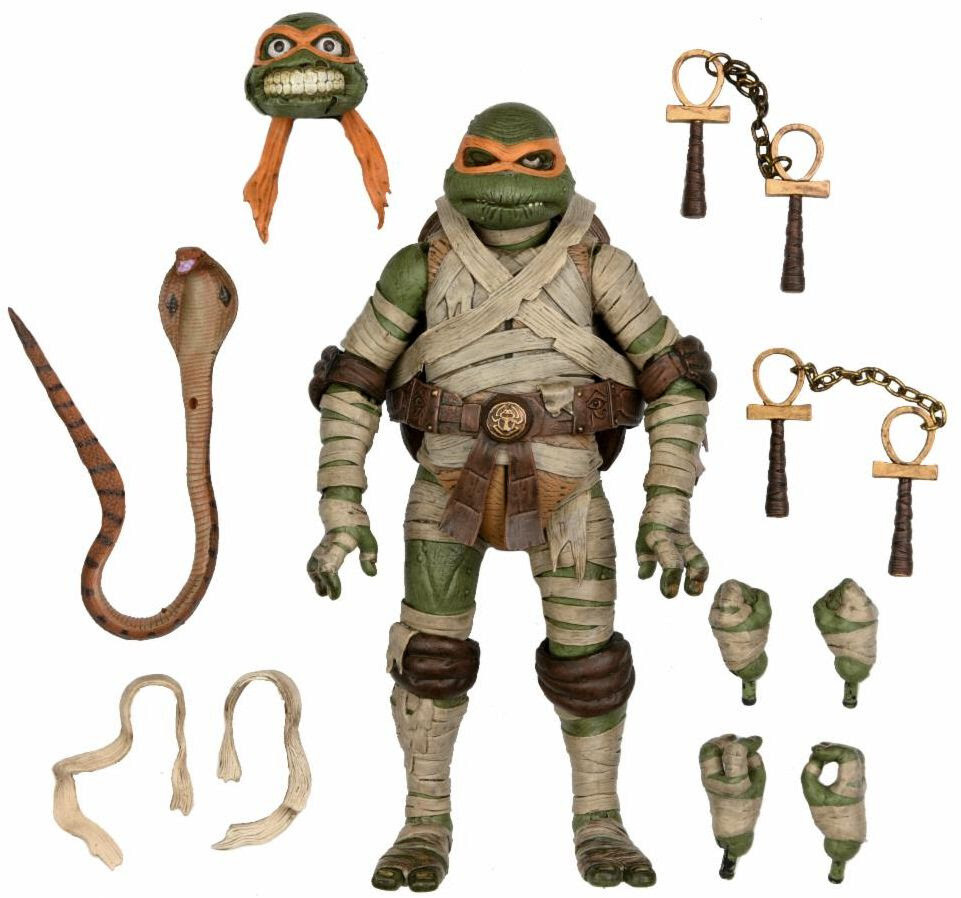 Neca Universal Monsters x TMNT Ultimate Michelangelo as The Mummy