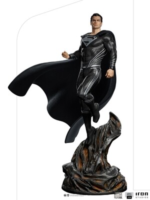 PRE-ORDER Iron Studios Superman Black Suit - Zack Snyder&#39;s Justice League Legacy Replica 1/4