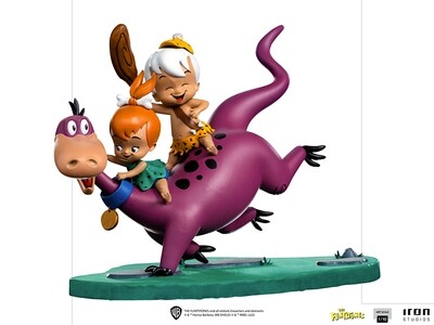 PRE-ORDER Iron Studios Betty Dino, Pebbles and Bamm-Bamm - The Flinstones Art Scale 1/10