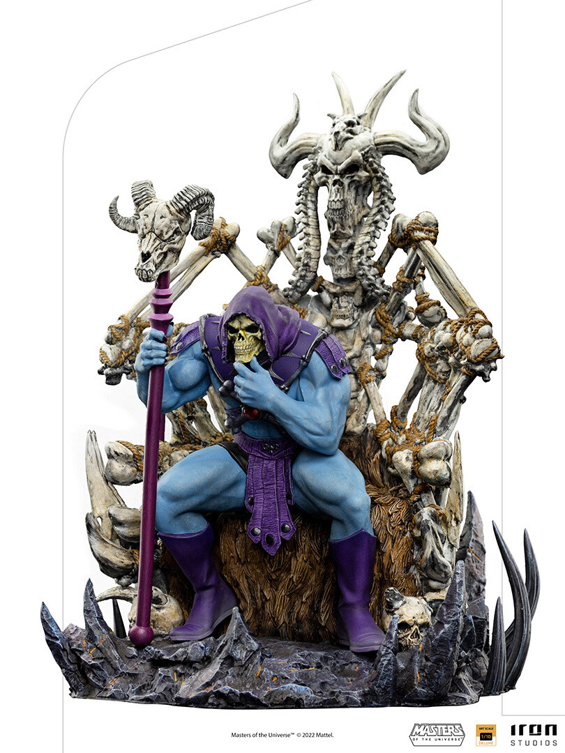 PRE-ORDER Iron Studios Skeletor on Throne Deluxe Art Scale 1/10