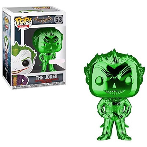 Funko Arkham Asylum - The Joker Green Chrome Exclusive Pop! Vinyl Figure