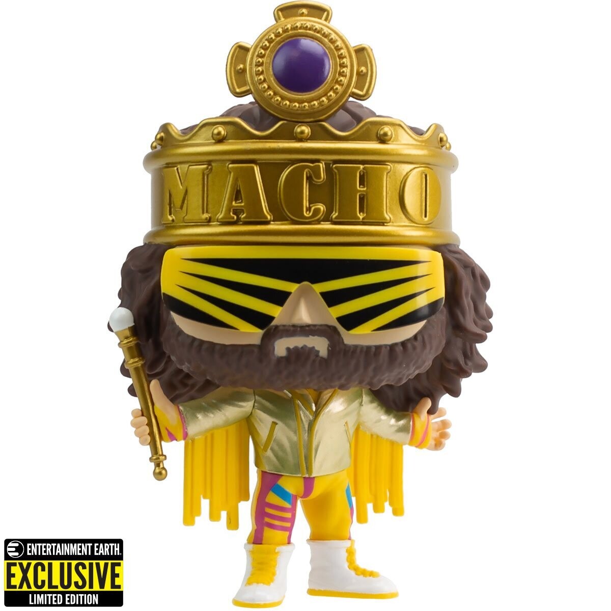 PRE-ORDER Funko WWE King Macho Man Metallic Pop! Vinyl Figure - Entertainment Earth Exclusive