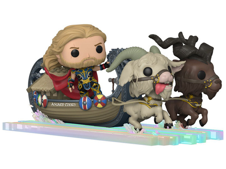 Funko Thor: Love and Thunder Goat Boat with Thor, Toothgnasher &amp; Toothgrinder Pop! Rides Deluxe