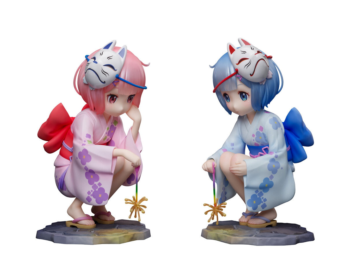 PRE-ORDER Good Smile Re ZERO -Starting Life in Another World Ram＆Rem -Childhood Summer Memories- 1/7