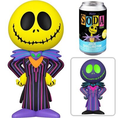 Funko The Nightmare Before Christmas Black LightJack Skellington Vinyl Soda