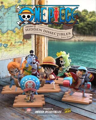 PRE-ORDER Mighty Jaxx Freeny&#39;s Hidden Dissectibles: One Piece Wave 2 12pcs PDQ