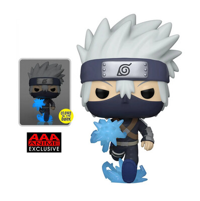 Funko Naruto: Shippuden Young Kakashi Hatake with Chidori Glow-in-the-Dark Pop! Vinyl Figure - AAA Anime Exclusive - 2nd Batch