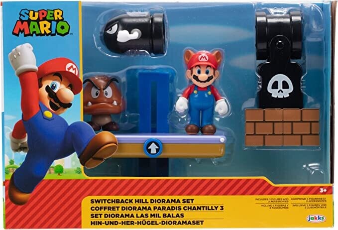 PRE-ORDER Jakks Pacific Nintendo 2.5&quot; Switchback Hill Diorama Set