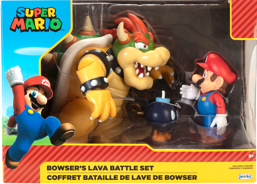 PRE-ORDER Jakks Pacific Super Mario Vs. Bowser Diorama Set