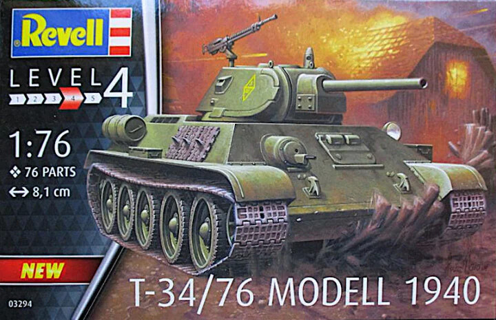 PRE-ORDER RevellT-34/76 Modell 1940 1:76 Scale Plastic Model Kit