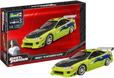 PRE-ORDER Revell Fast &amp; Furious Brian&#39;s 1995 Mitsubishi Eclipse 1:25 Plastic Model Kit