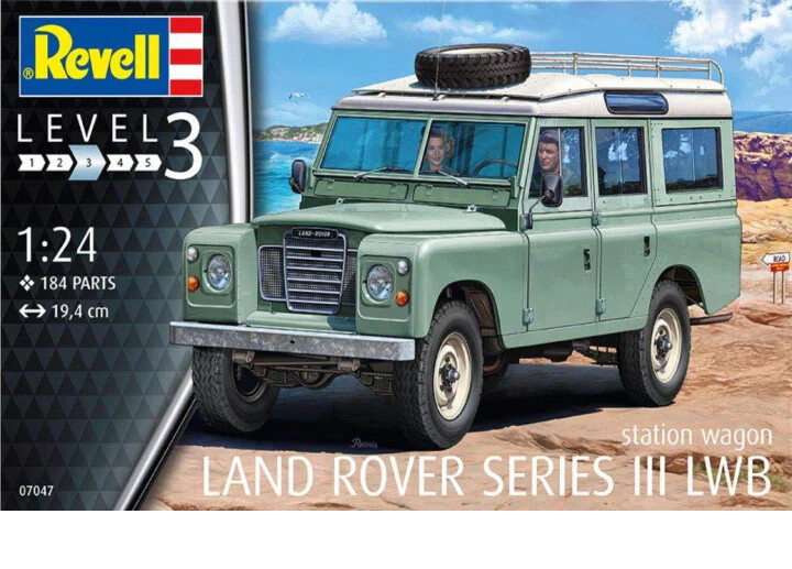 PRE-ORDER Revell Land Rover Series III LWB station wagon 1:24 Scale Model Kit